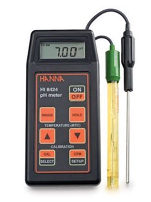 HI 8424 portable pH/ORP meter/thermometer (pH/ORP/T)