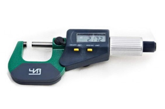 Микрометр гладкий цифровой МКЦ-25 0.001 (диапазон измерений 0-25мм)