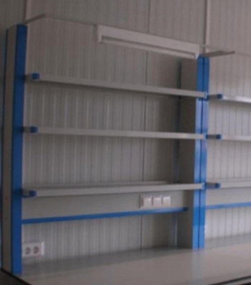 Стеллаж низкий к островному столу  БА-СL-CТОн